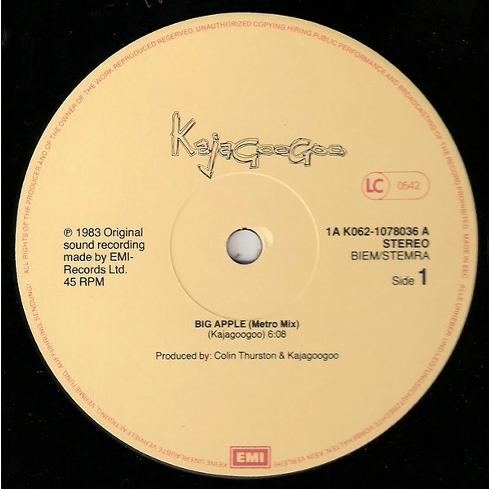 Kajagoogoo - Big Apple