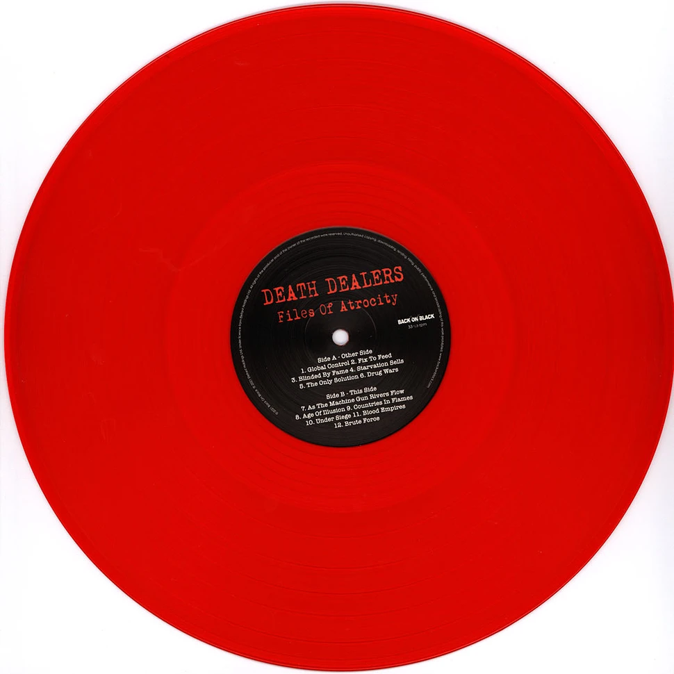 Death Dealers - Files Of Atrocity Red Vinyl Edition