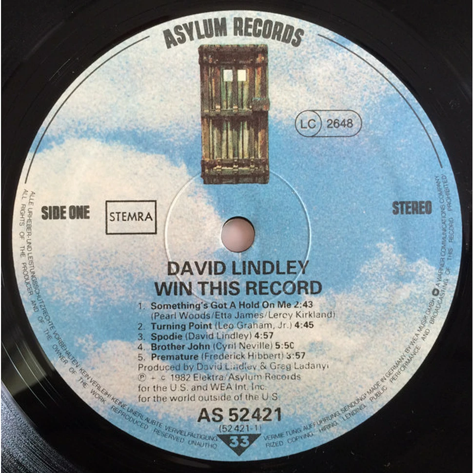David Lindley And El Rayo-X - Win This Record!