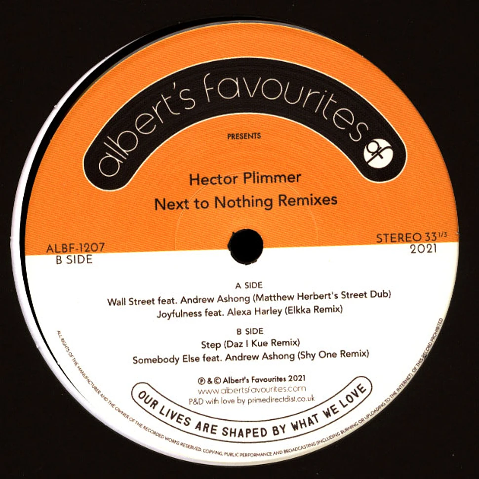 Hector Plimmer - Next To Nothing Remixes