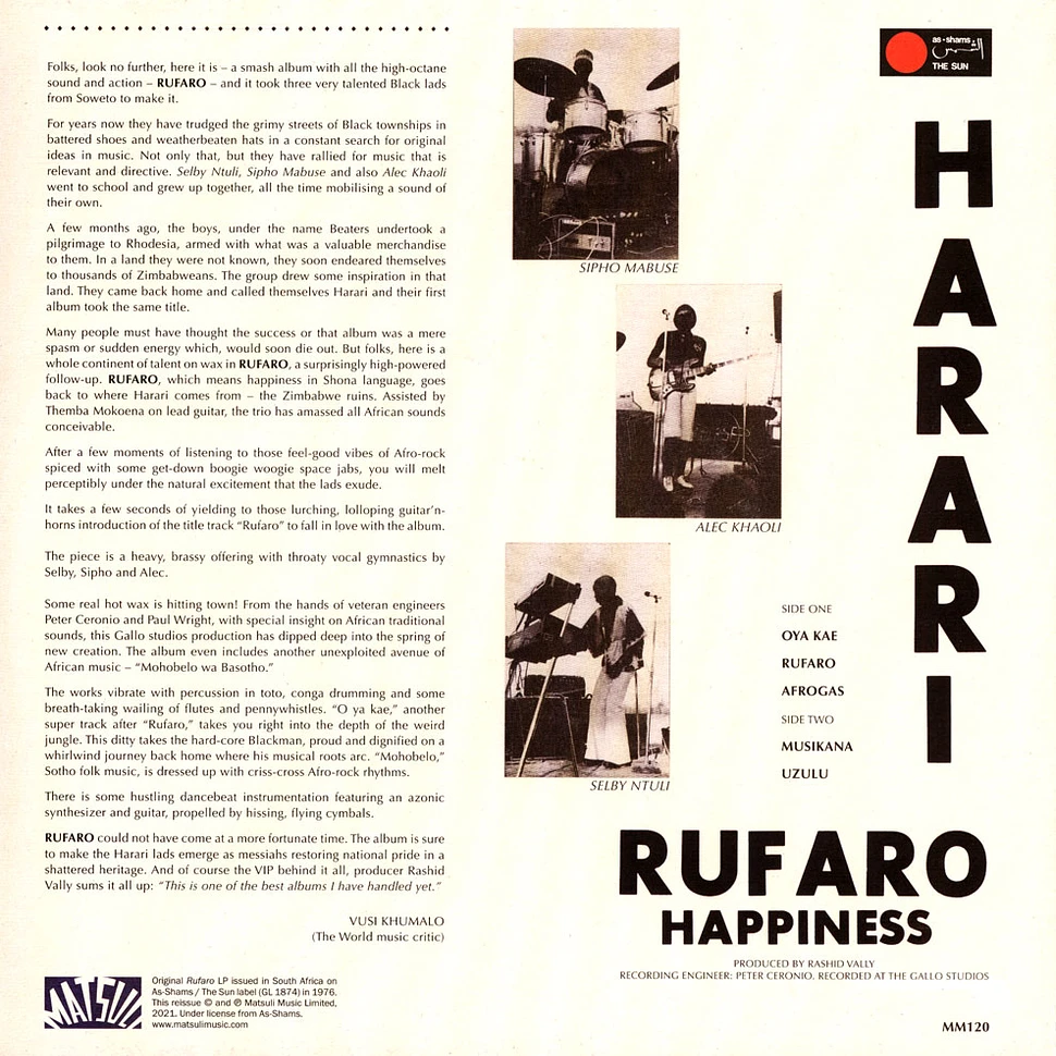 Harari (The Beaters) - Rufaro