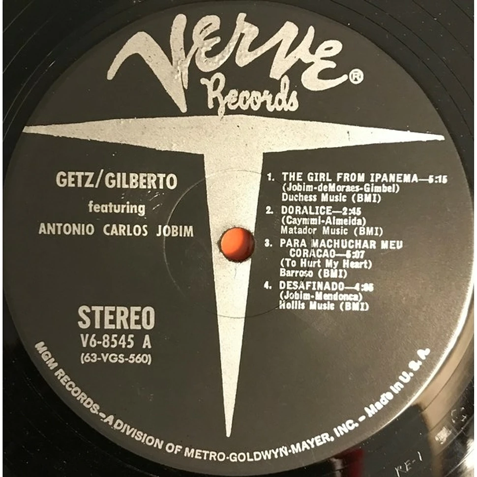 Stan Getz / Joao Gilberto Featuring Antonio Carlos Jobim - Getz / Gilberto