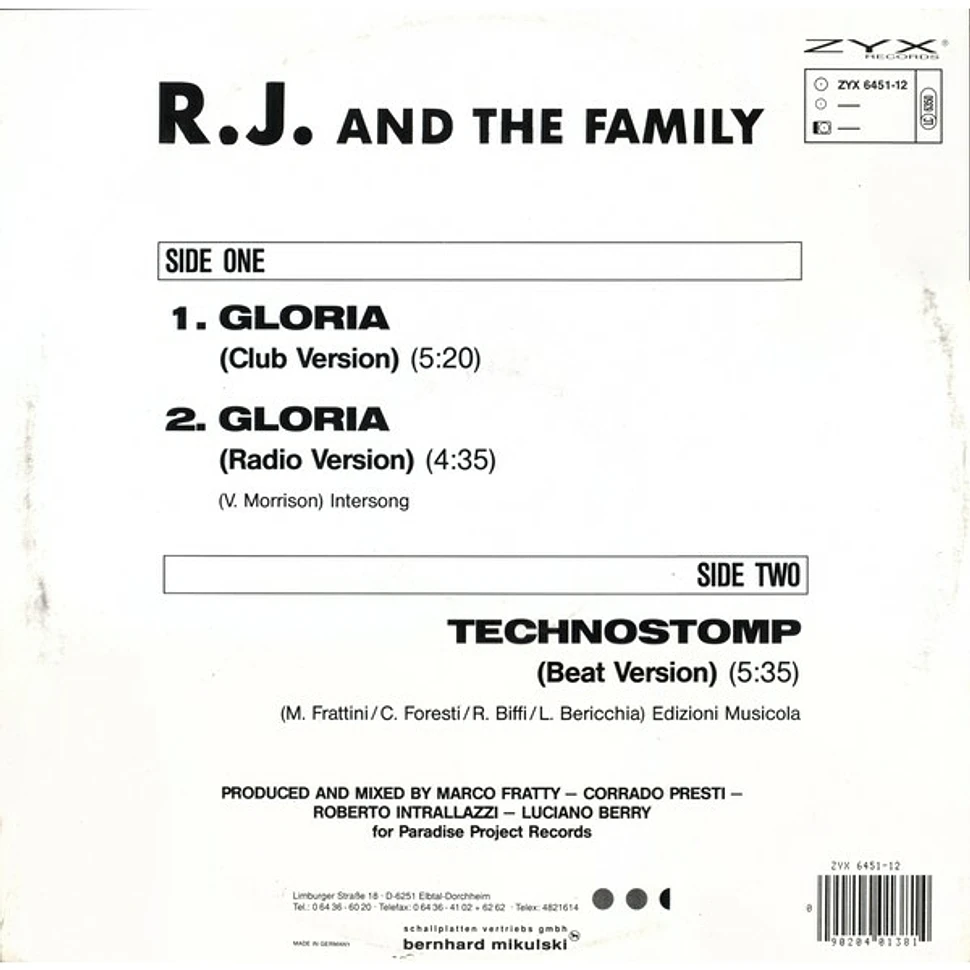 R.J. And The Family - Gloria