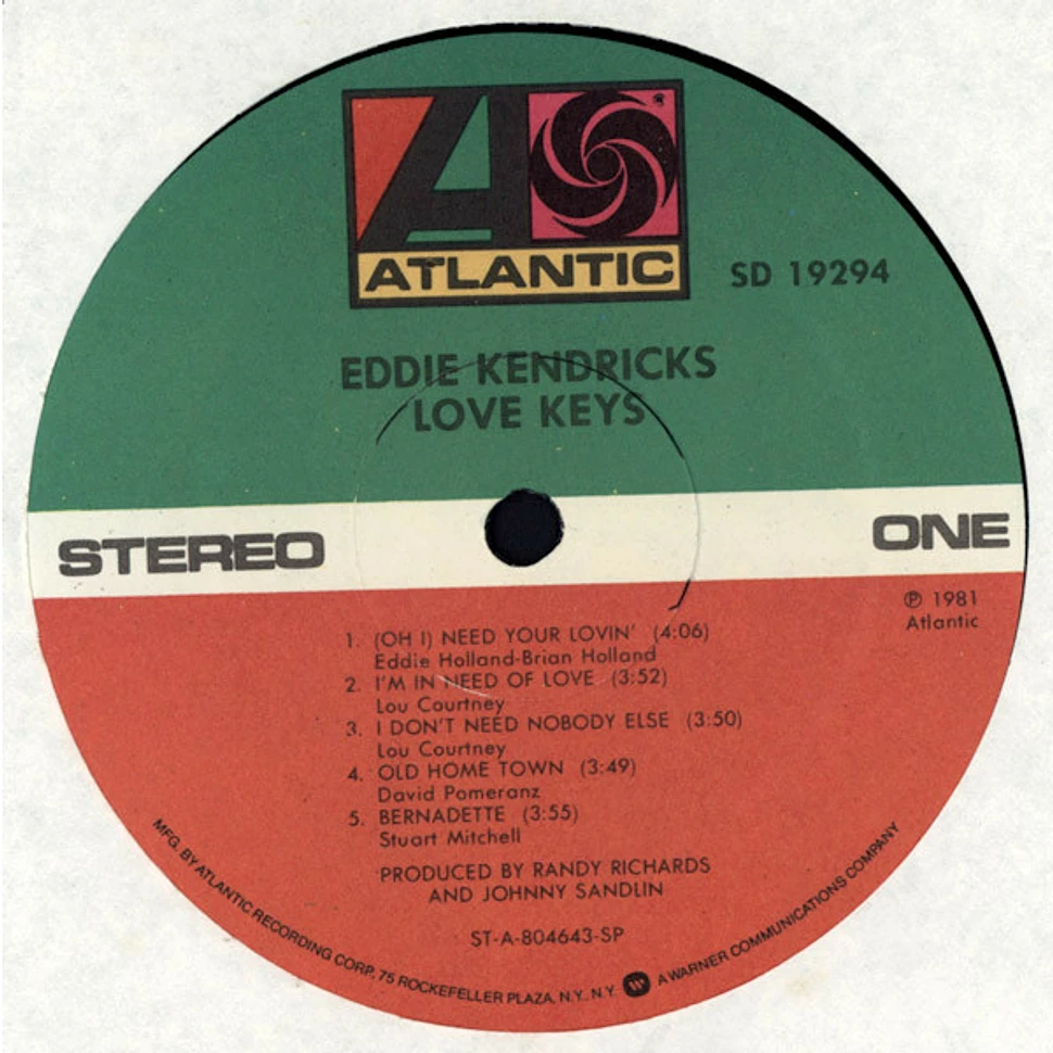 Eddie Kendricks - Love Keys