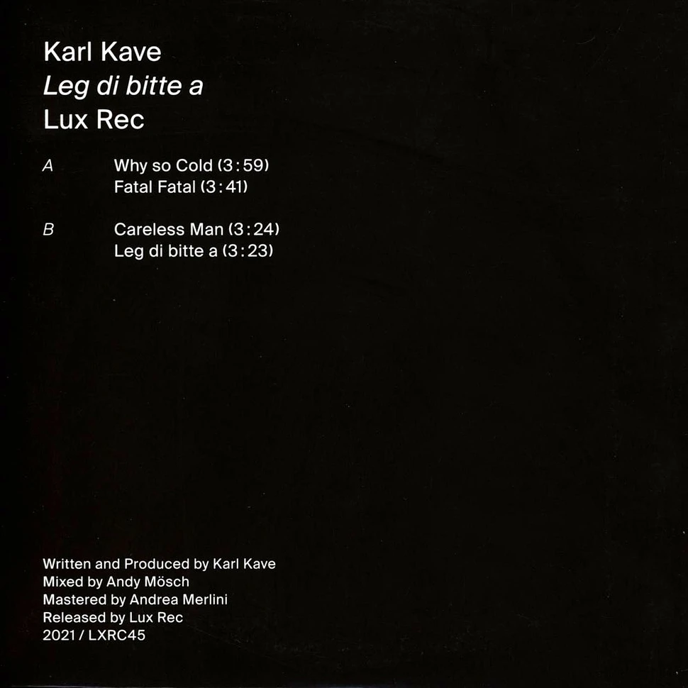 Karl Kave - Leg Di Bitte A