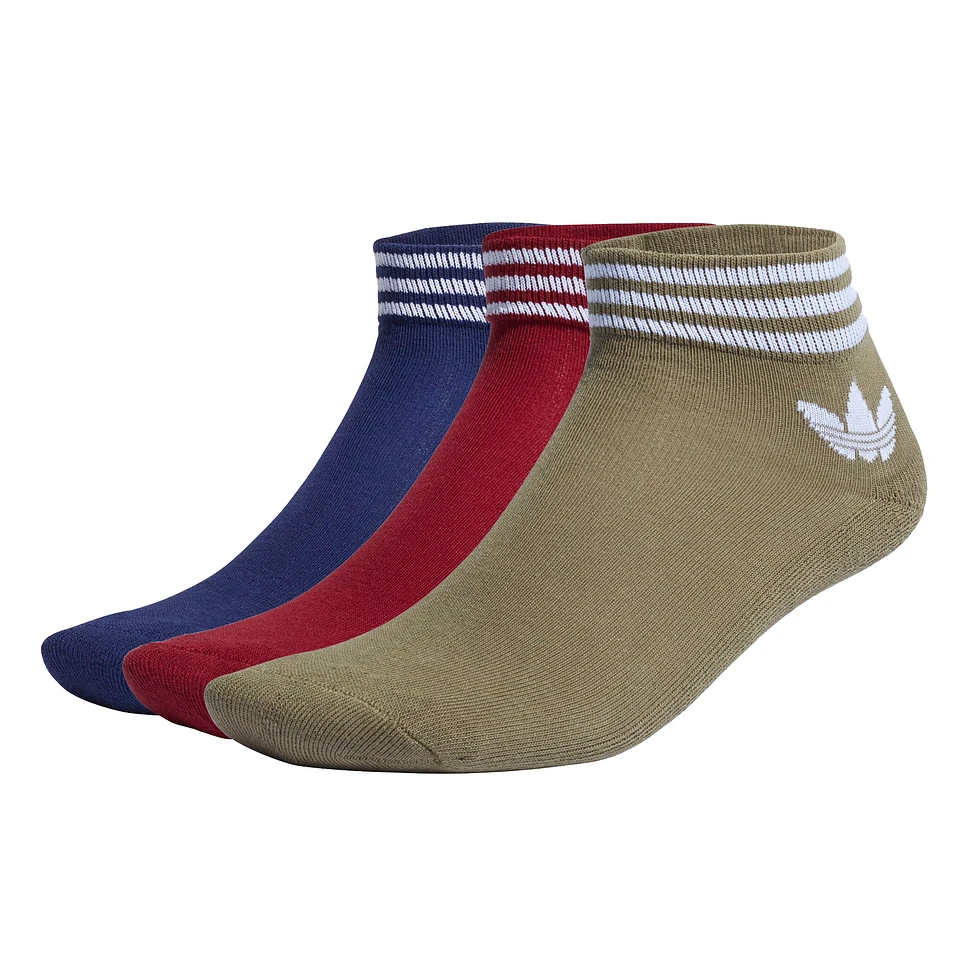 adidas - Trefoil Ankle Sock (3 Pack)