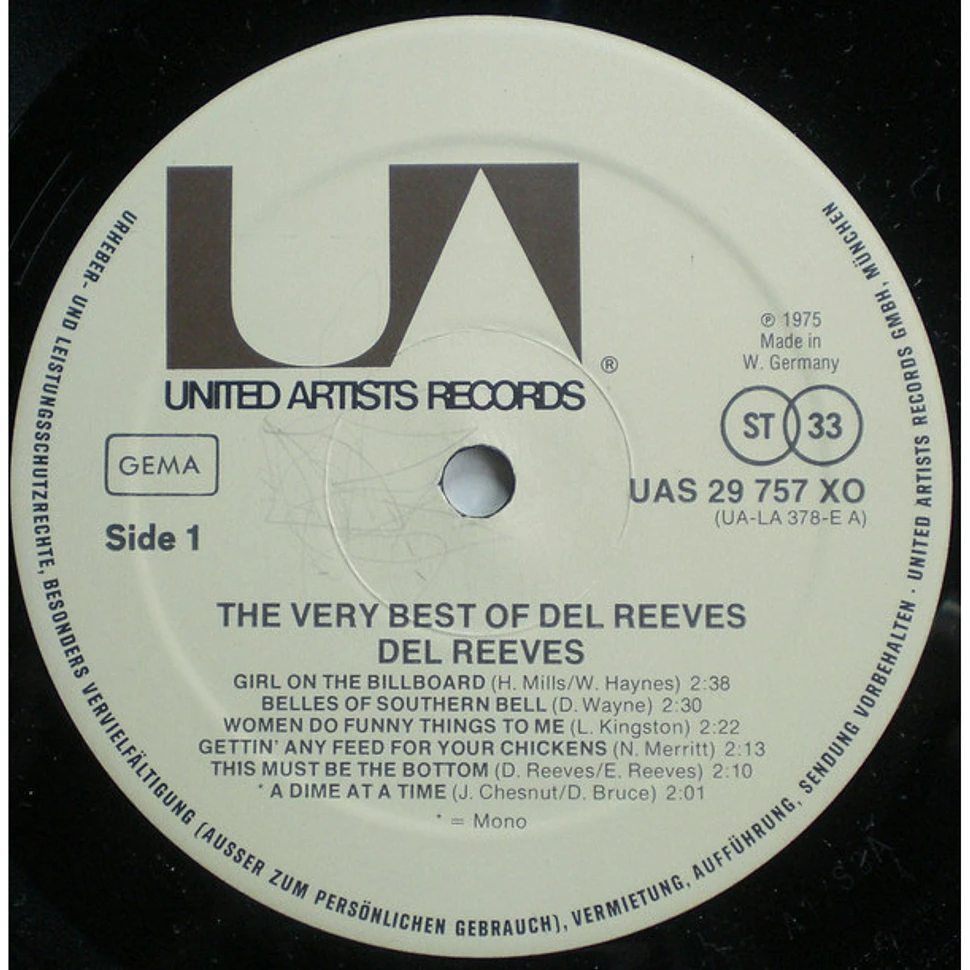 Del Reeves - The Very Best Of Del Reeves