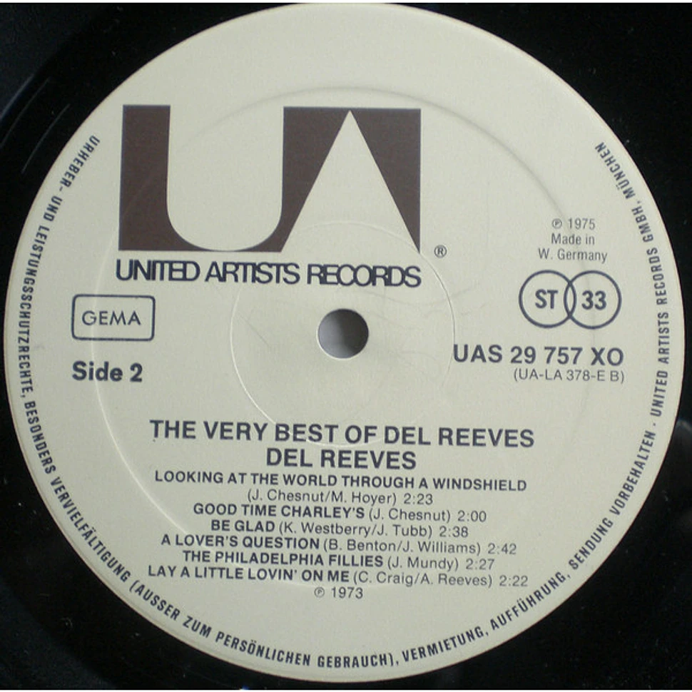 Del Reeves - The Very Best Of Del Reeves