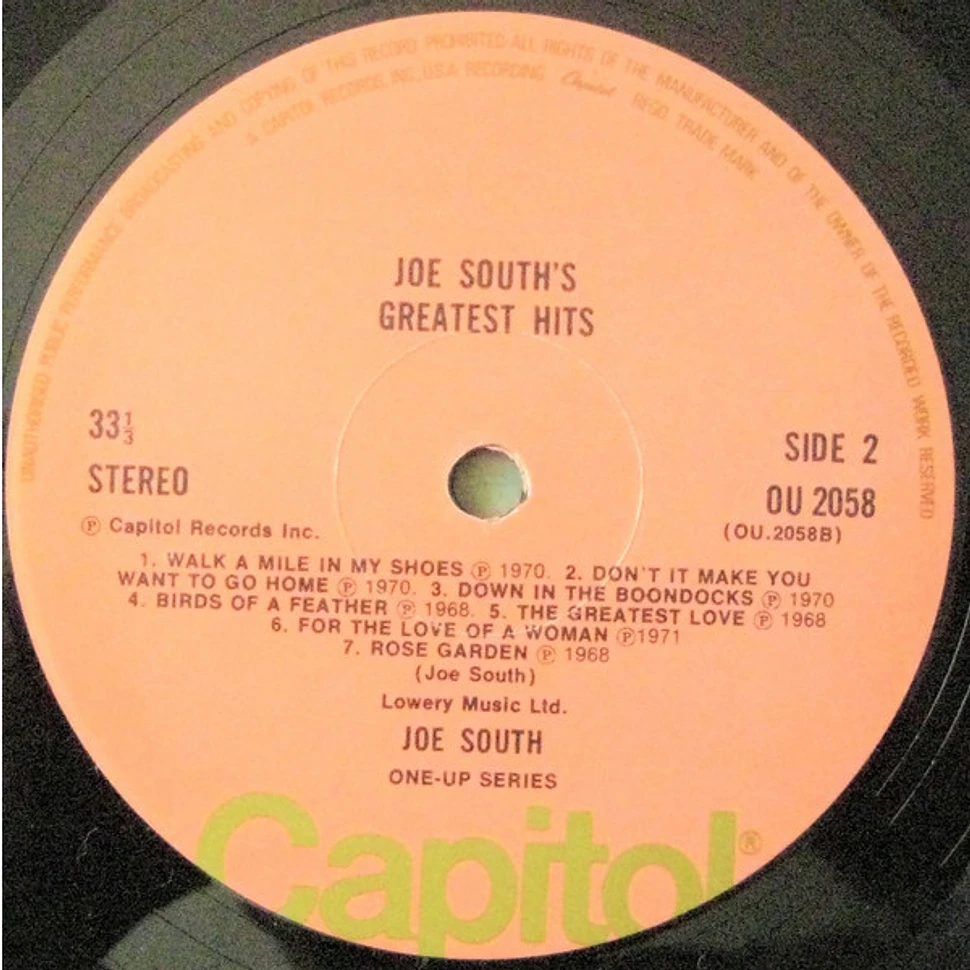 Joe South - Joe South's Greatest Hits