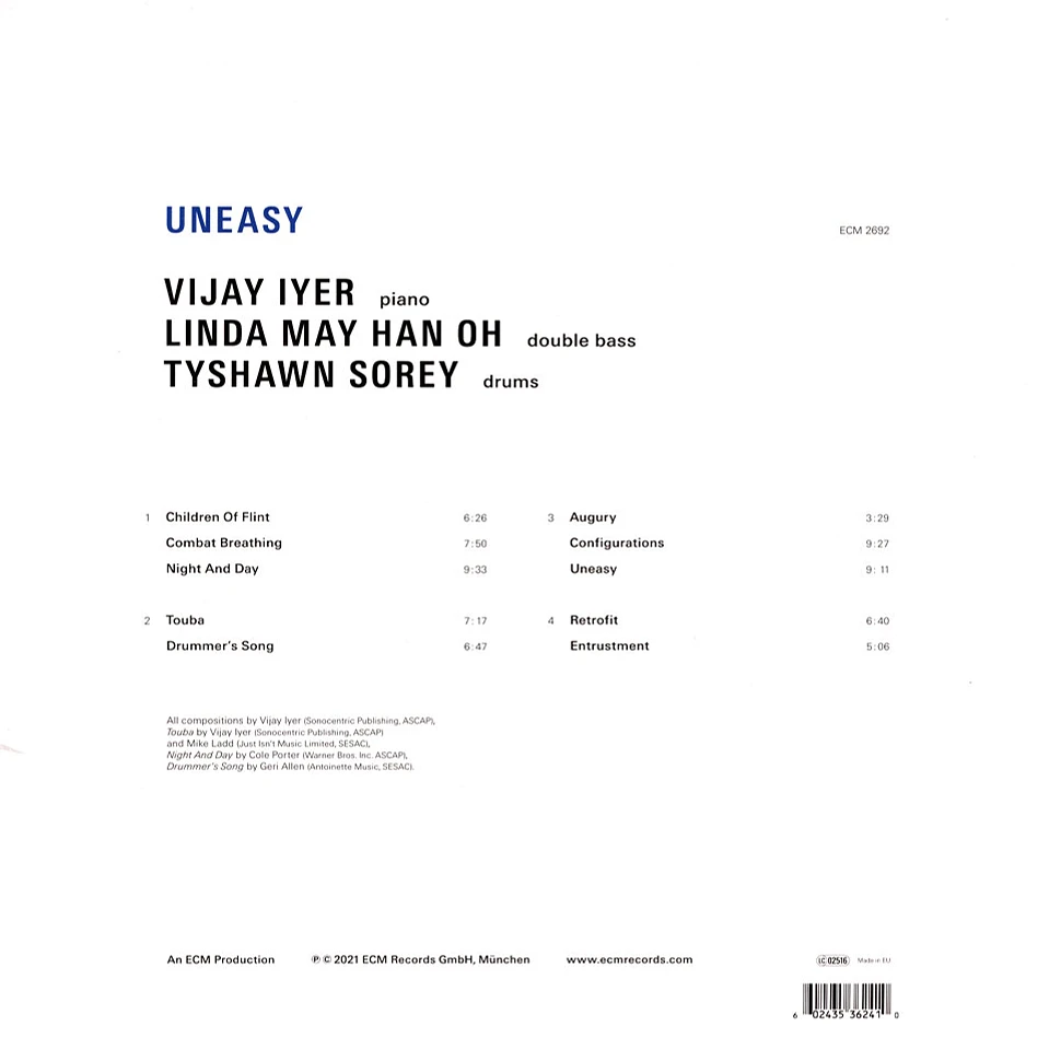 Vijay Iyer / Oh, Linda May Han / Sorey, Tyshawn - Uneasy
