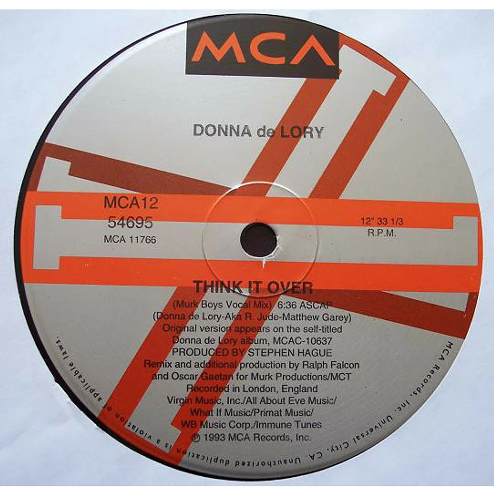 Donna de Lory - Think It Over
