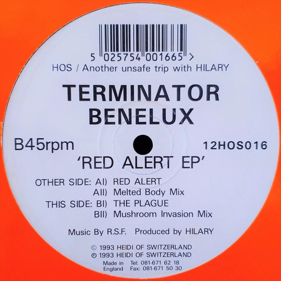 Terminator Benelux - Red Alert EP