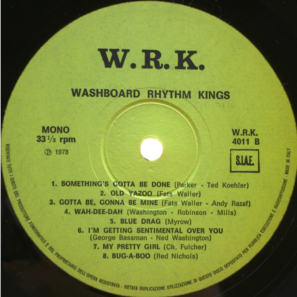 Washboard Rhythm Kings - 1932-1933