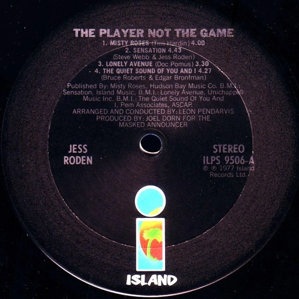 Jess Roden - The Player Not The Game