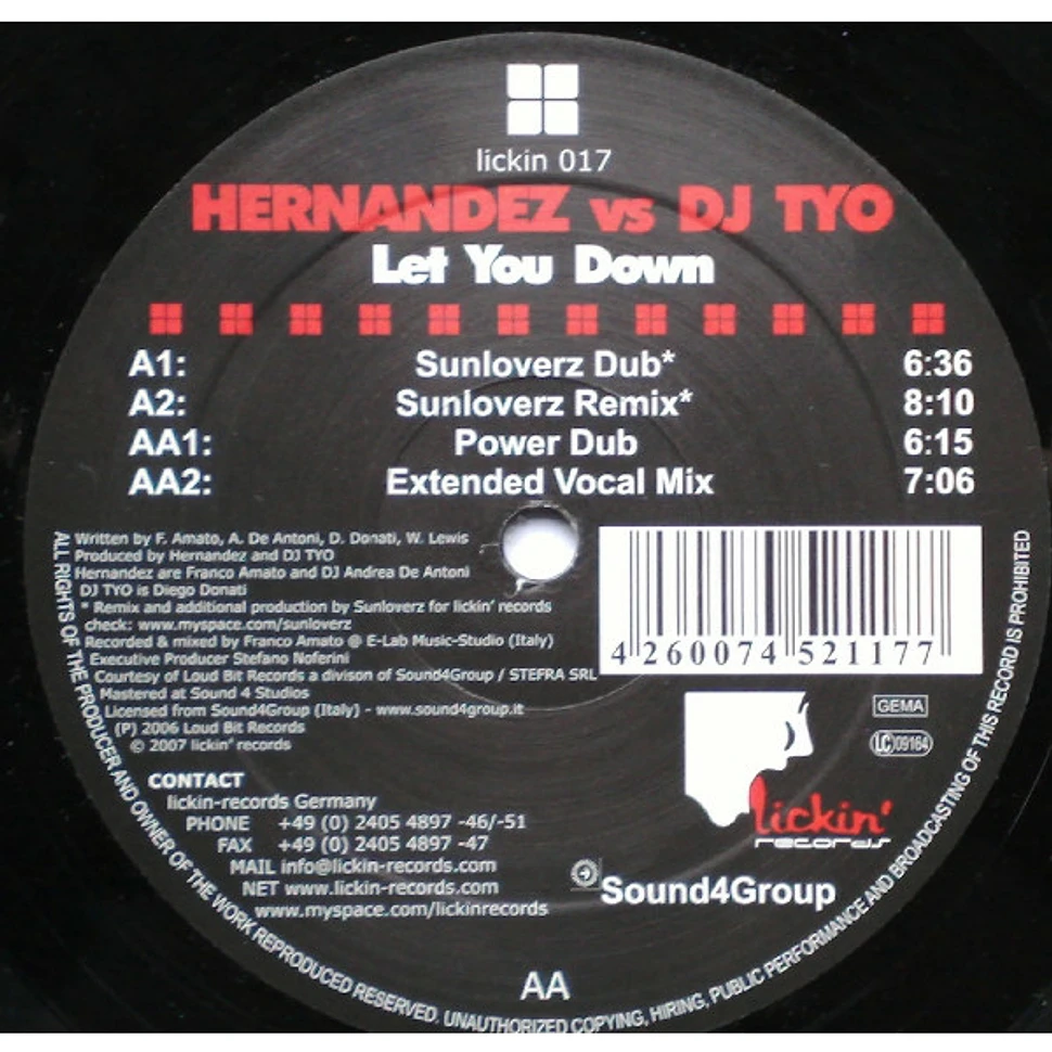 Hernandez vs DJ Tyo - Let You Down