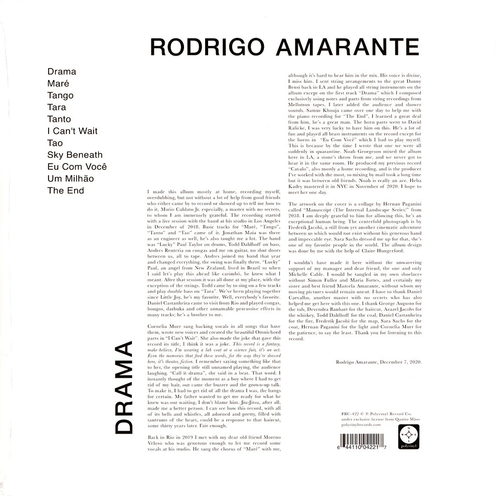 Rodrigo Amarante - Drama Clear Olive Vinyl Edition