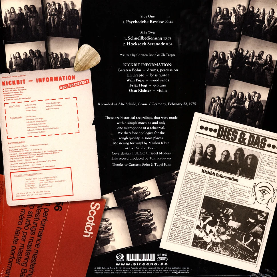 Kickbit Information - Bitkicks - The Graue Recordings Record Store Day 2021 Edition