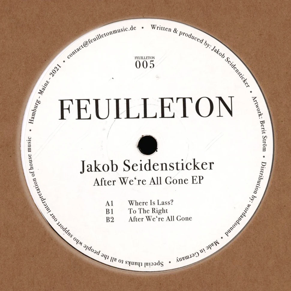 Jakob Seidensticker - After We're All Gone EP