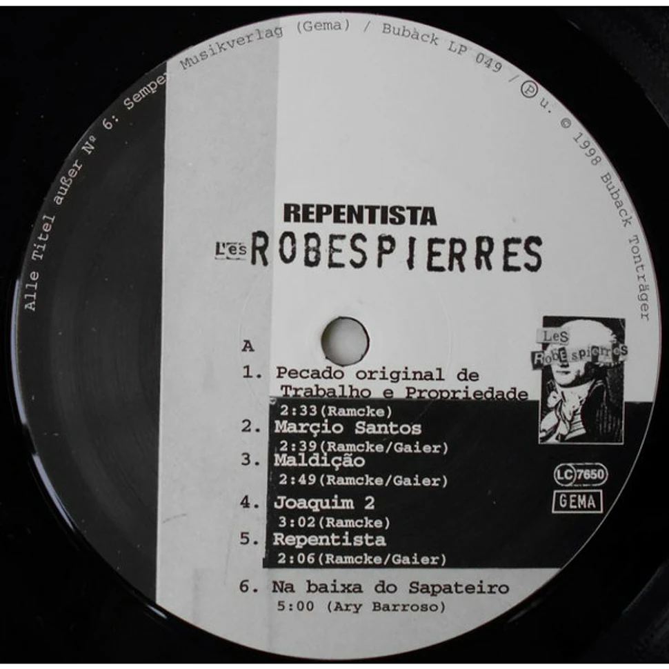 Les Robespierres - Repentista Repetista
