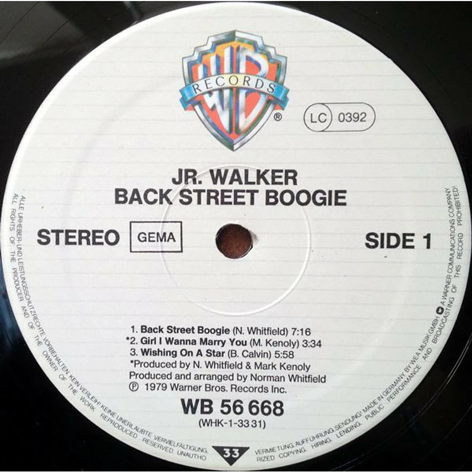 Junior Walker - Back Street Boogie