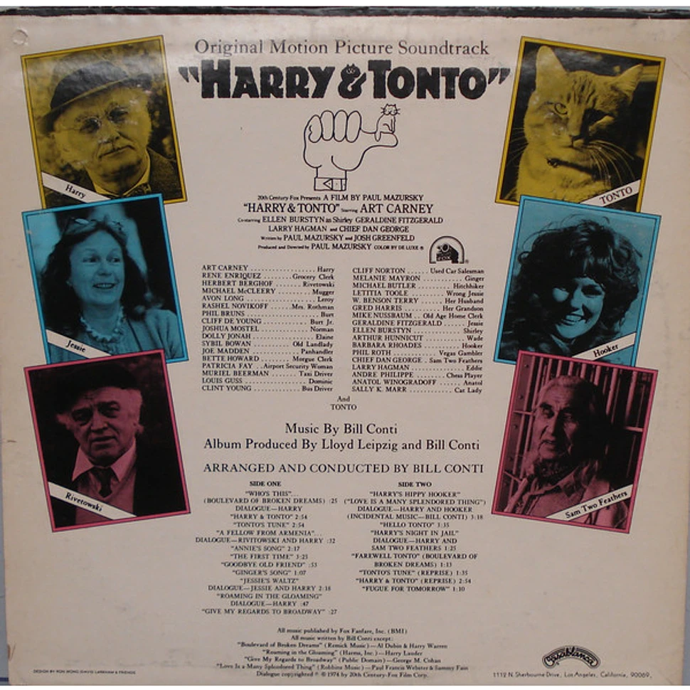 Bill Conti - Harry & Tonto (Original Motion Picture Soundtrack)