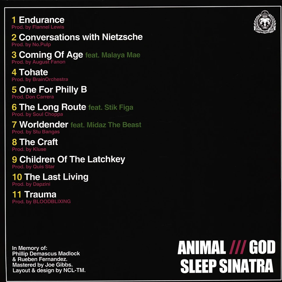 Sleep Sinatra - Animal///God Black Vinyl Edition