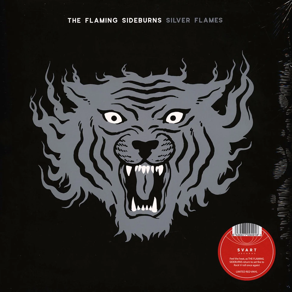The Flaming Sideburns - Silver Flames Red Vinyl Edition