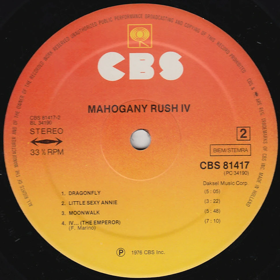 Mahogany Rush - Mahogany Rush IV