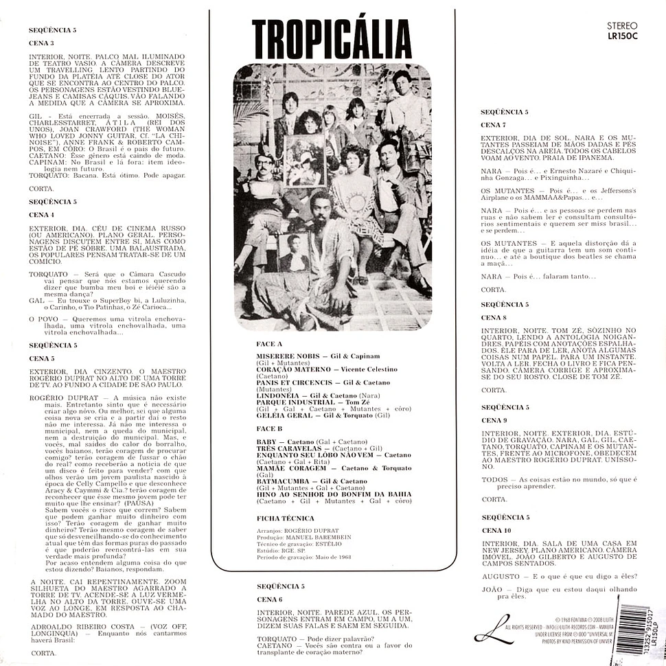 Tropicalia - Ou Panis Et Circensis Clear Vinyl Edition