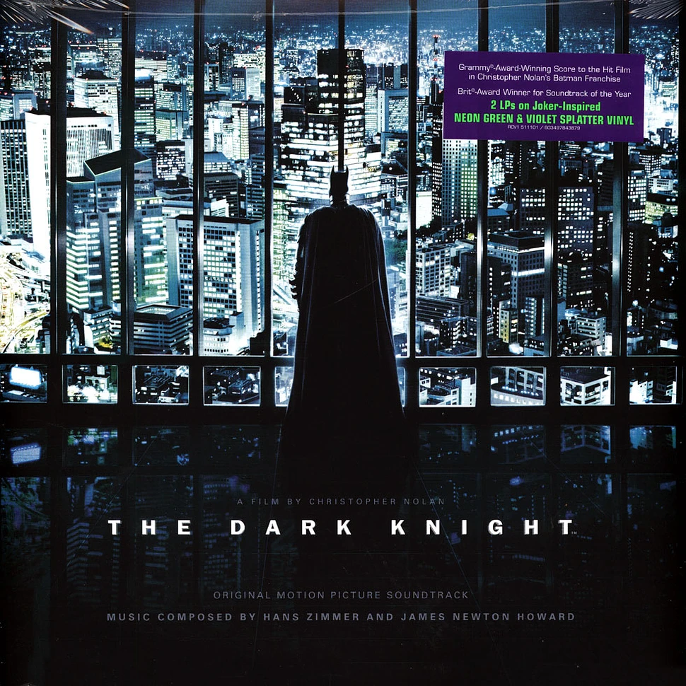 V.A. - OST The Dark Knight Neon Green & Violet Splatter Vinyl Edition