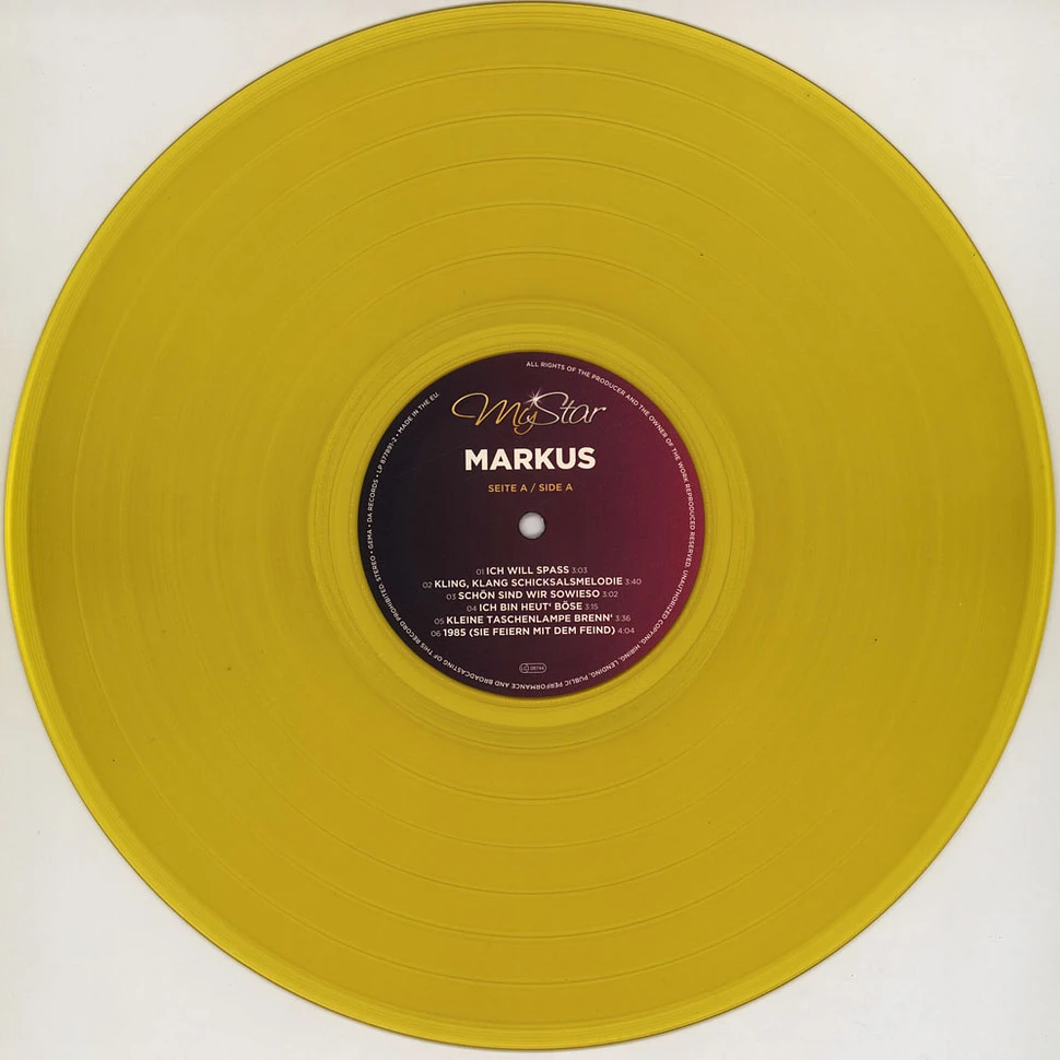 Markus - My Star Limited Yellow Vinyl Edition