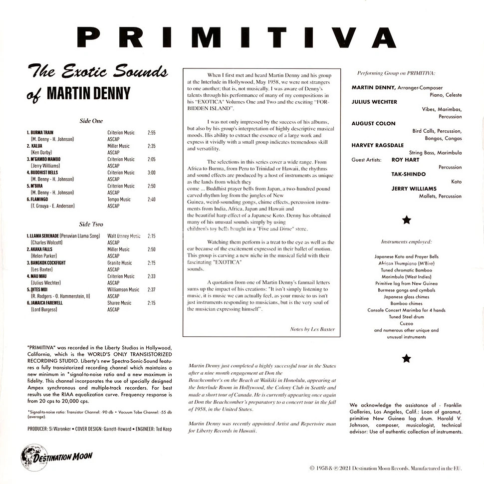 Martin Denny - Primitiva Clear Vinyl Edition