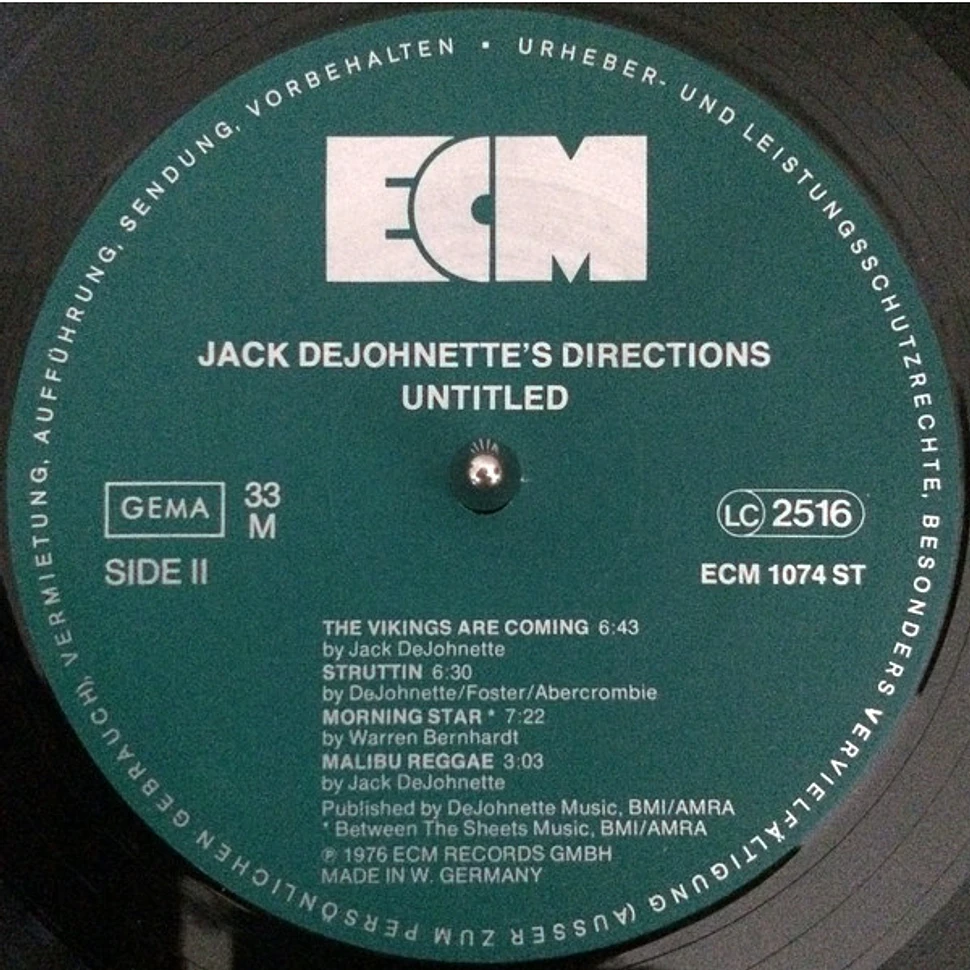 Jack DeJohnette's Directions - Untitled