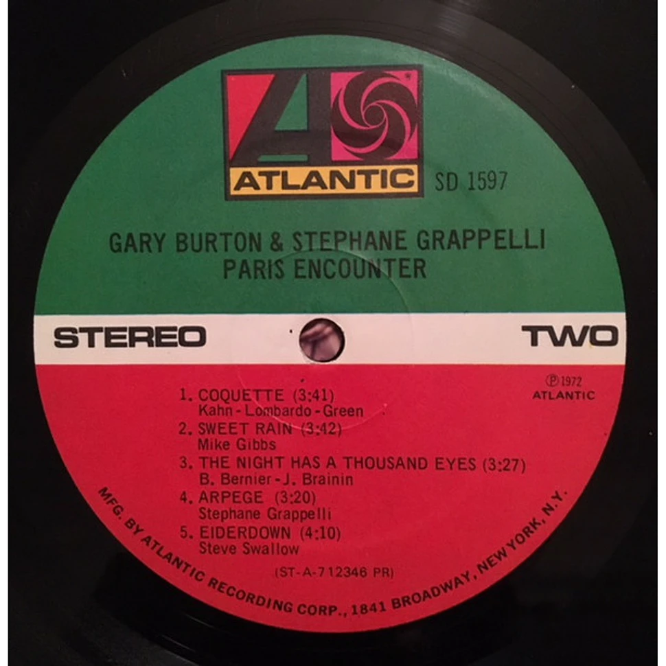 Gary Burton & Stephane Grappelli - Paris Encounter