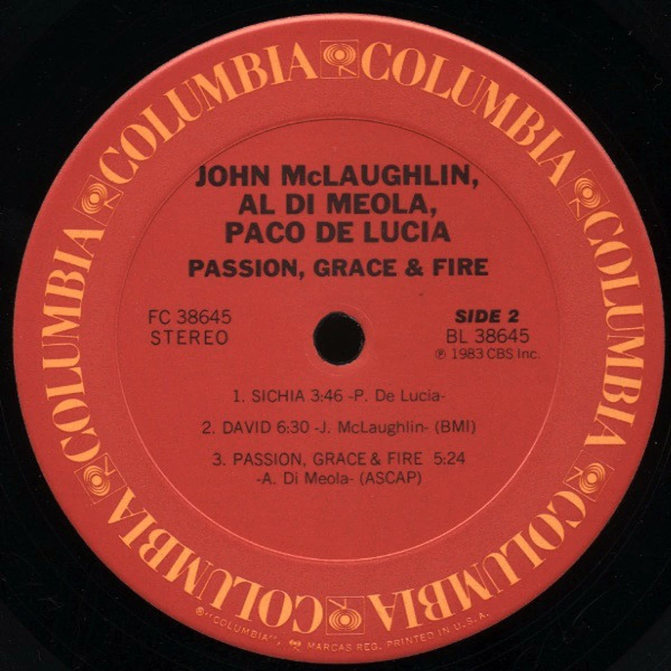 John McLaughlin, Al Di Meola, Paco De Lucía - Passion, Grace & Fire