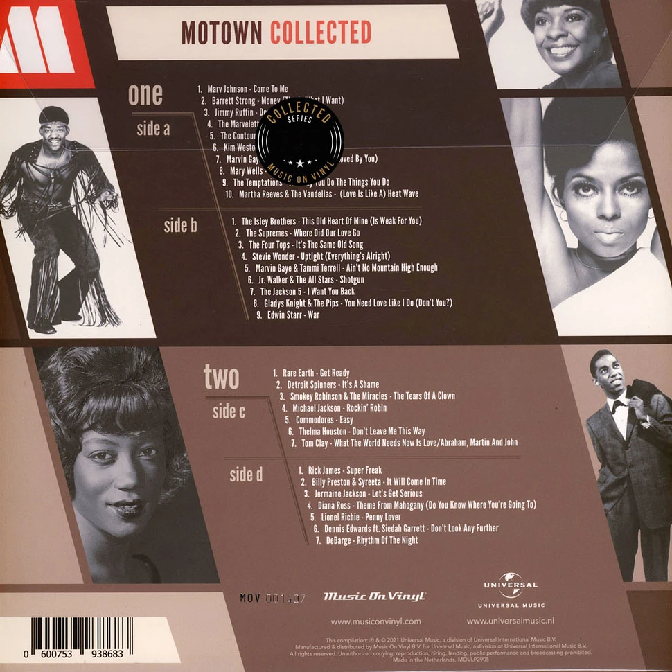 V.A. - Motown Collected Colored Vinyl Edition
