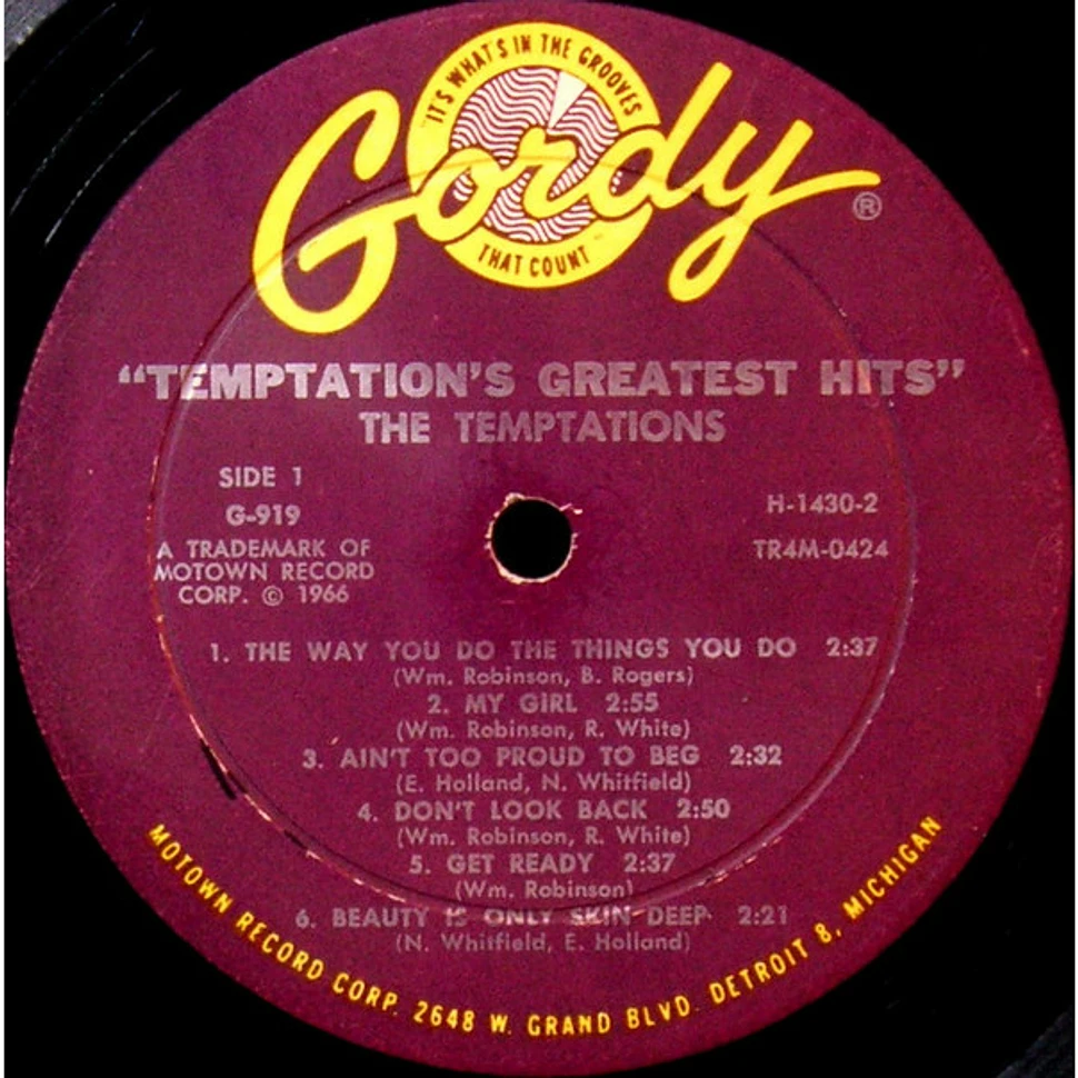 The Temptations - Greatest Hits