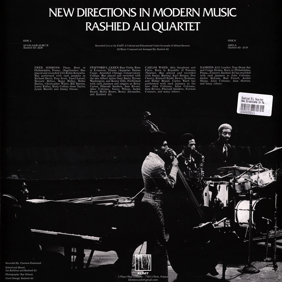 Rashied Ali Quartet - New Directions In Modern Music Clear Vinyl Edition