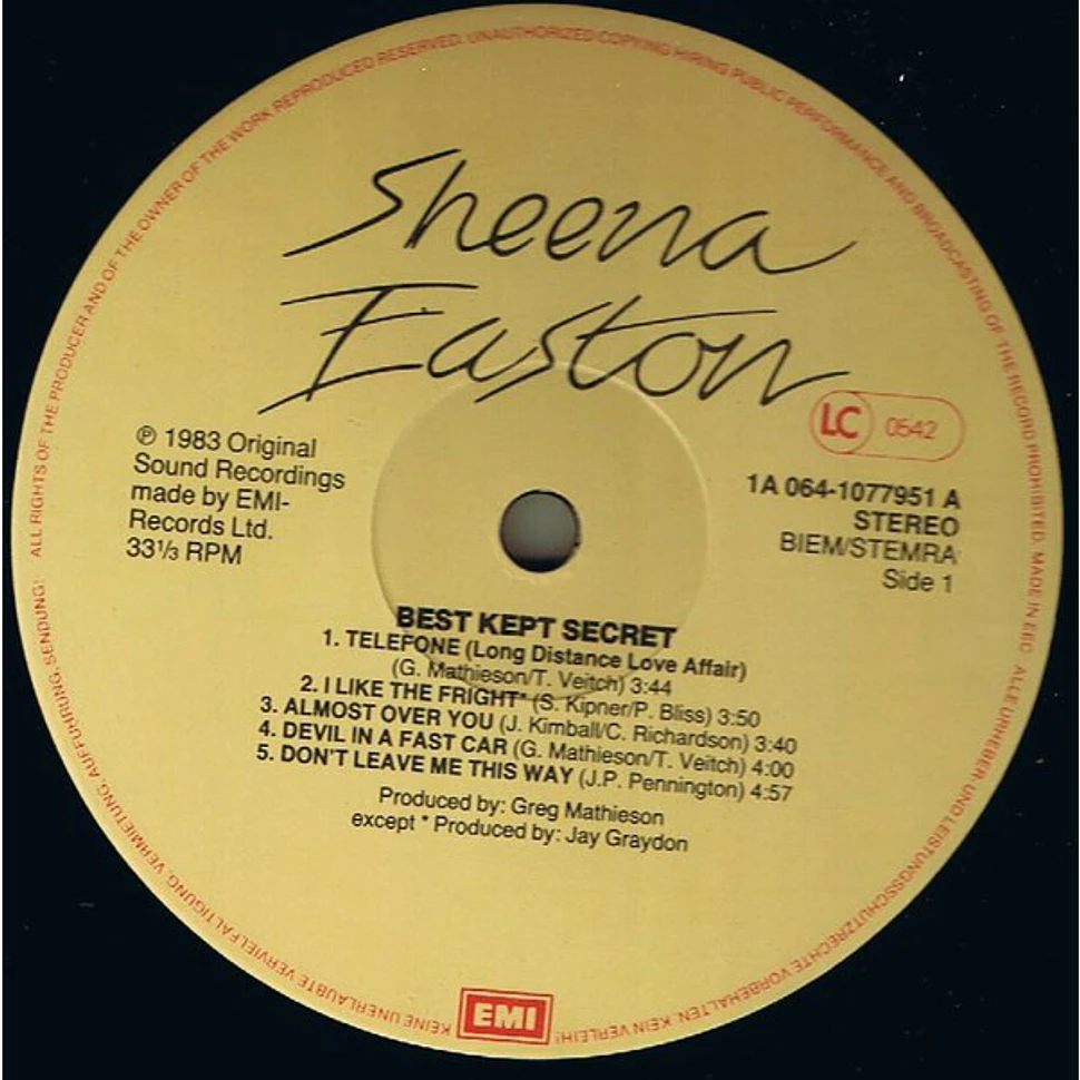 Sheena Easton - Best Kept Secret