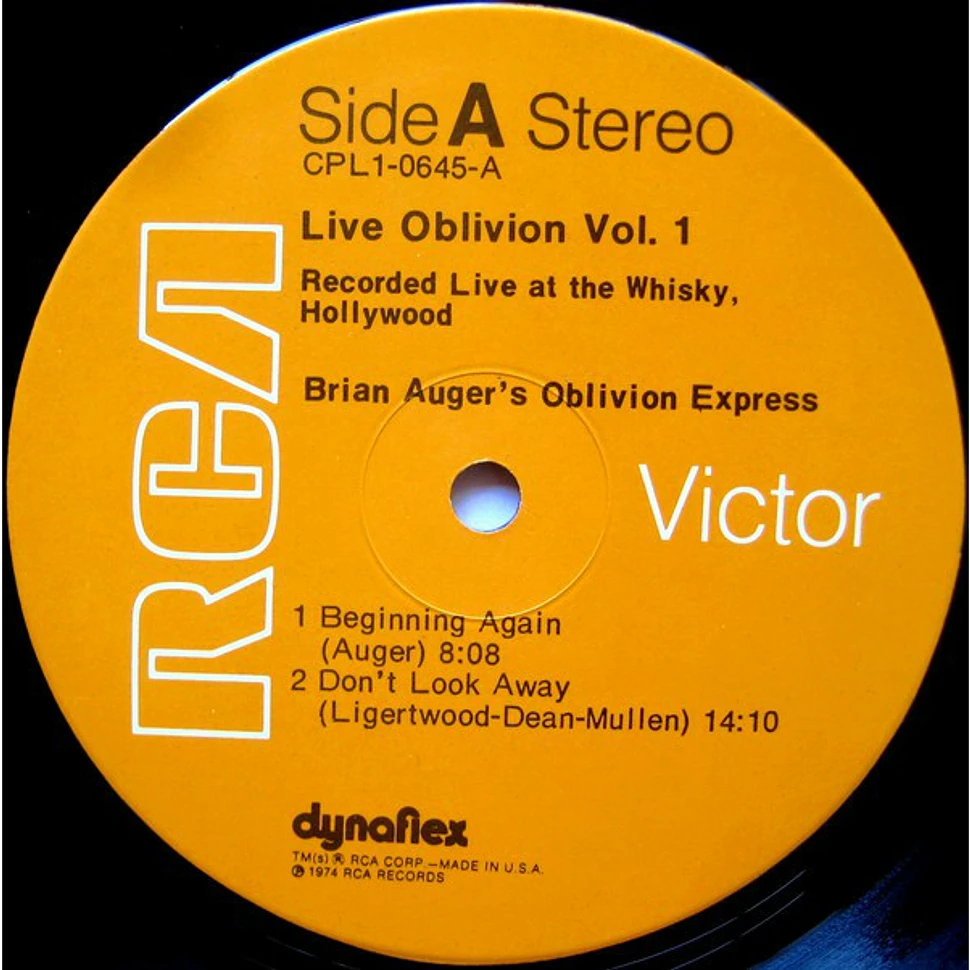 Brian Auger's Oblivion Express - Live Oblivion Vol. 1