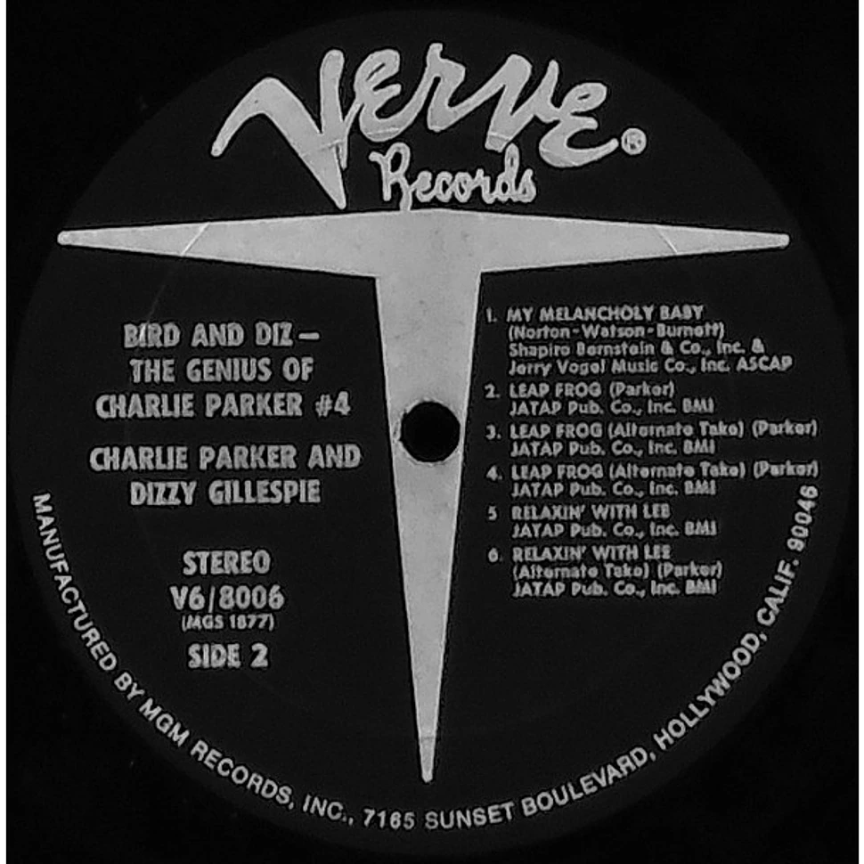 Charlie Parker And Dizzy Gillespie - Bird And Diz