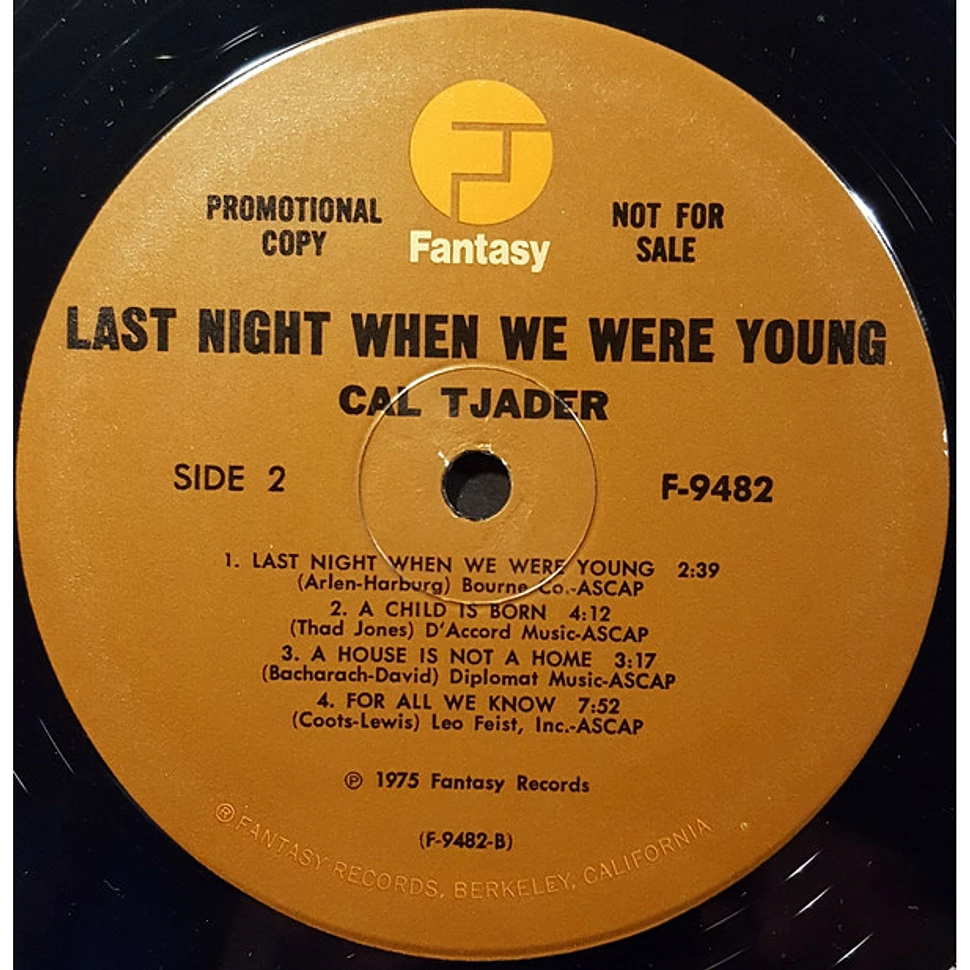 Cal Tjader - Last Night When We Were Young