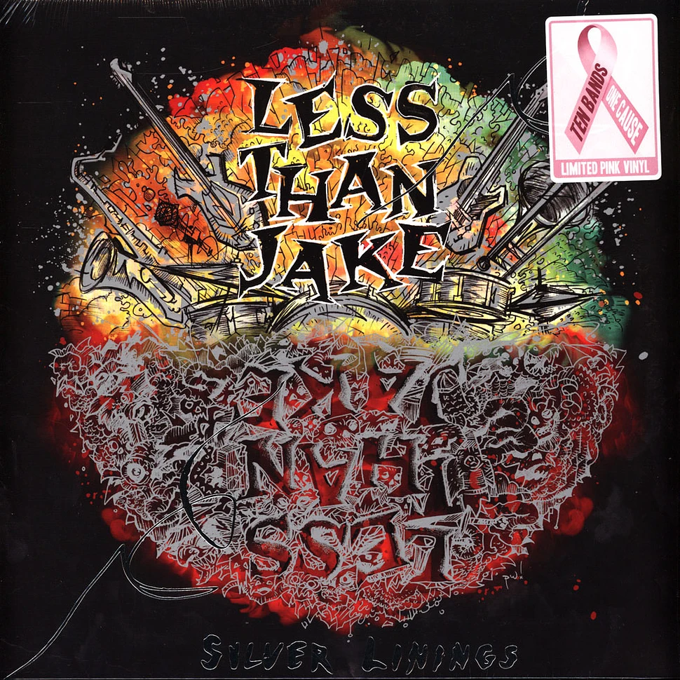 Less Than Jake - Silver Linings Ten Bands One Cause Pink Vinyl Edition