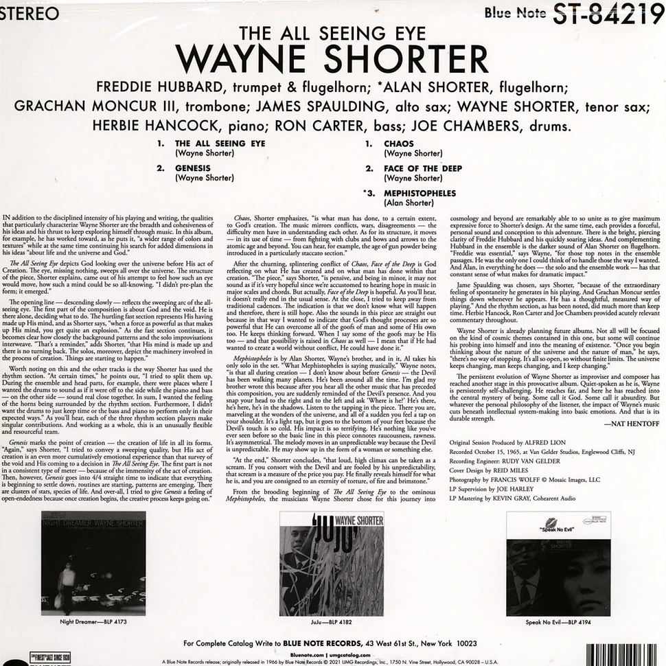 Wayne Shorter - The All Seeing Eye Tone Poet Vinyl Edition