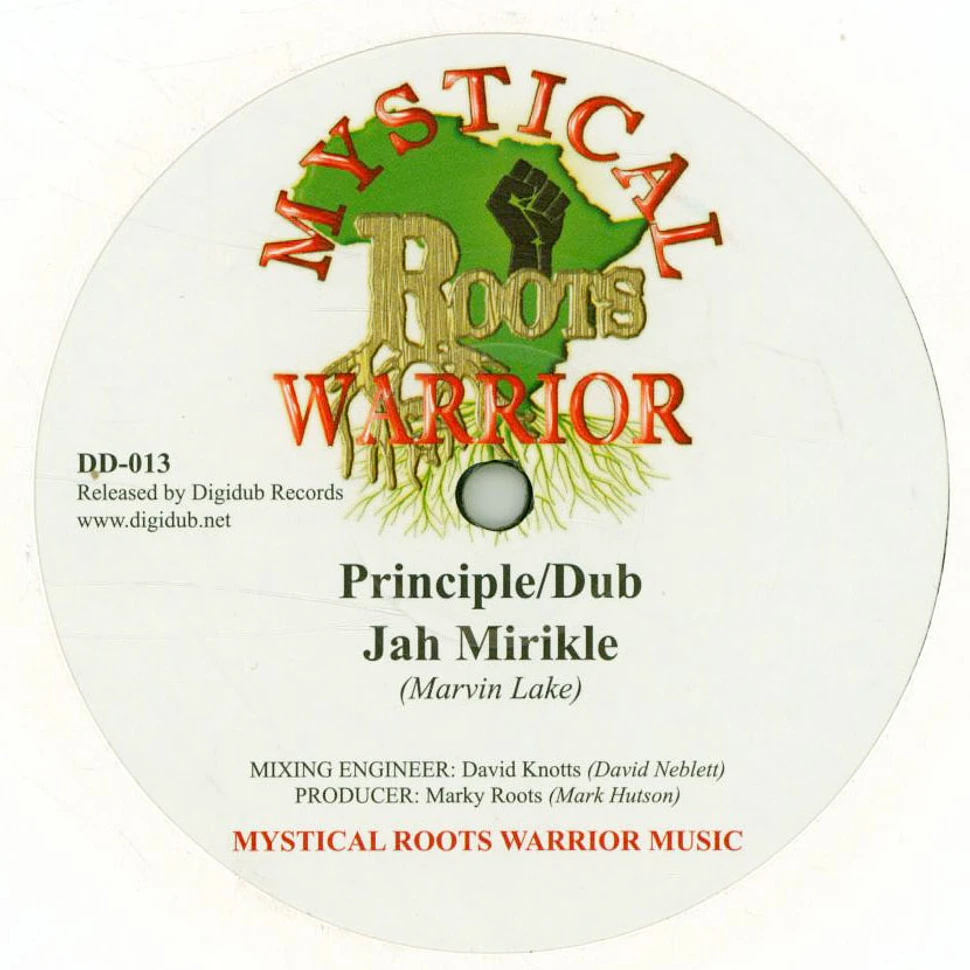 Jah Mirikle / Ezy Star - Principle, Dub / Writing On The Wall, Dub