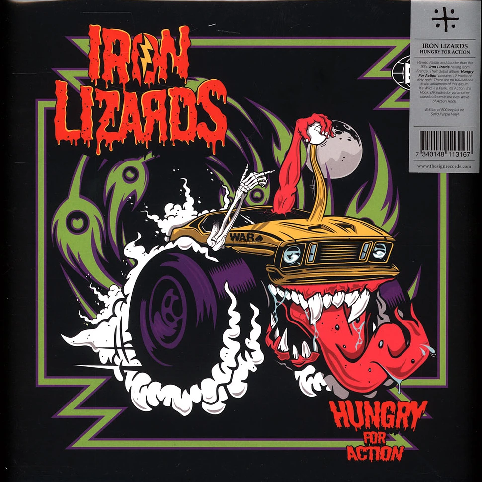 Iron Lizards - Hungry For Action Purple Vinyl Edition