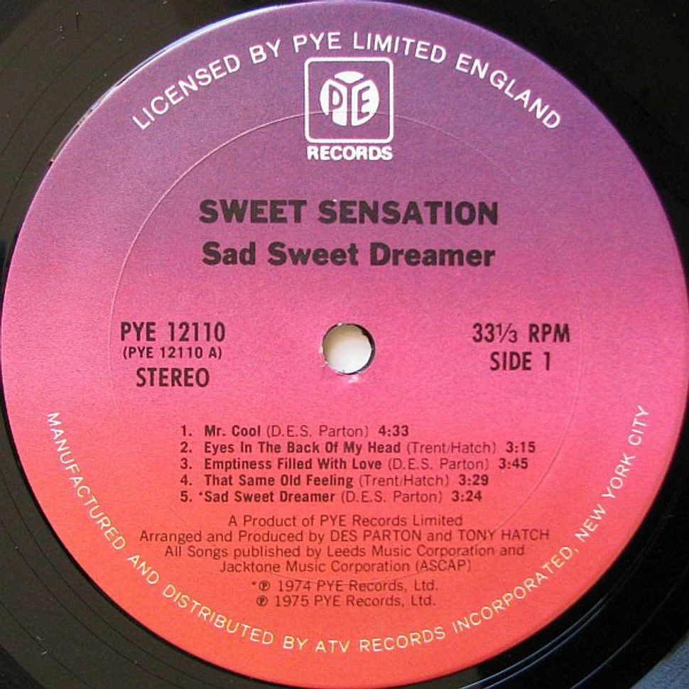 Sweet Sensation - Sad Sweet Dreamer