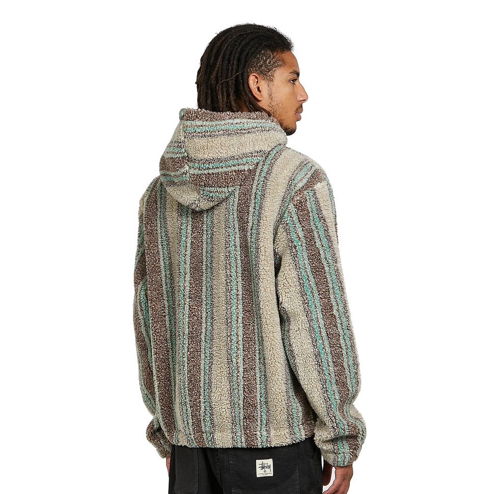 Stüssy - Stripe Sherpa Hoodie