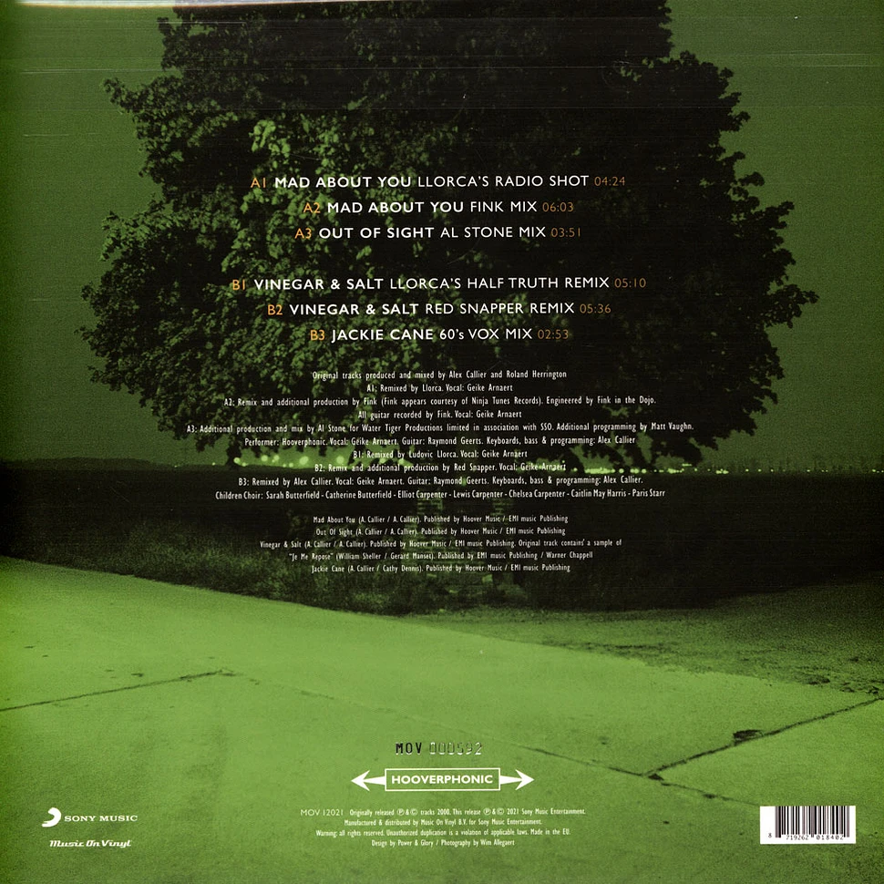 Hooverphonic - Magnificent Tree Remixes Green Vinyl Edition