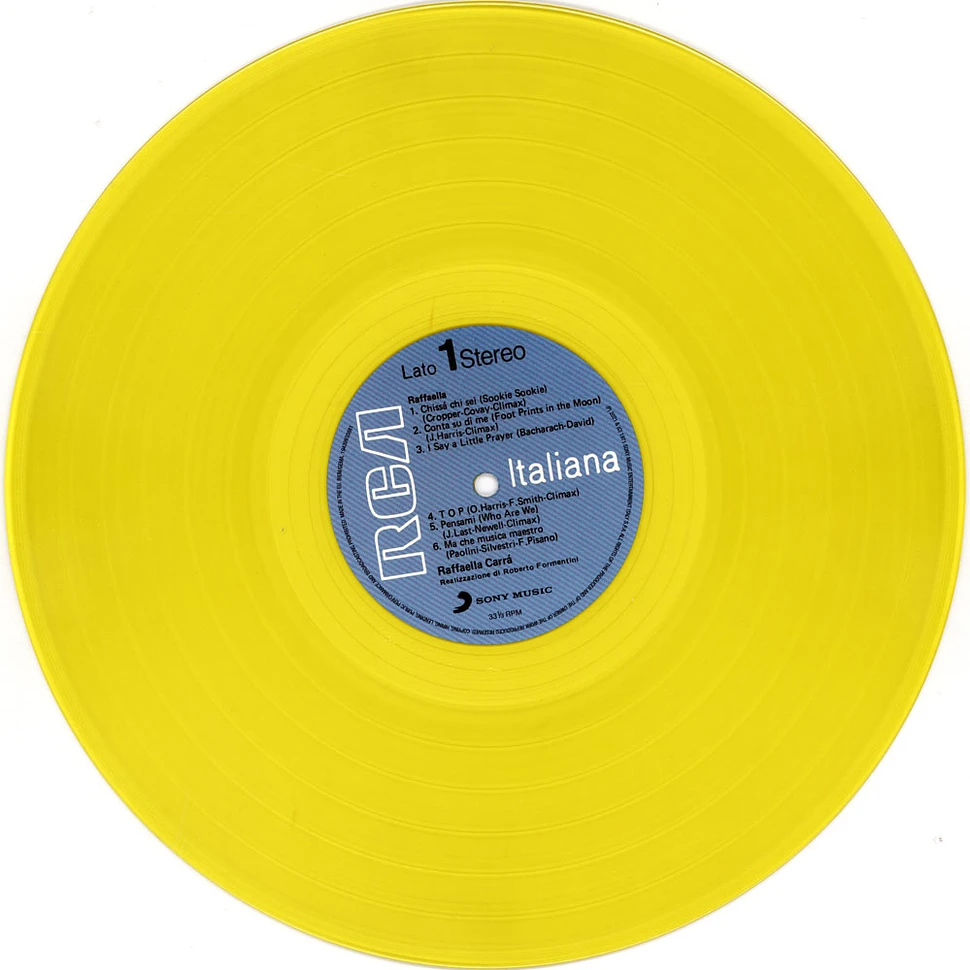 Raffaella Carra' - Raffaella Yellow Vinyl Edition